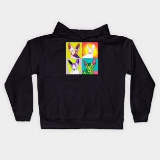 Cornish Rex Pop Art - Cat Lover Gift Kids Hoodie